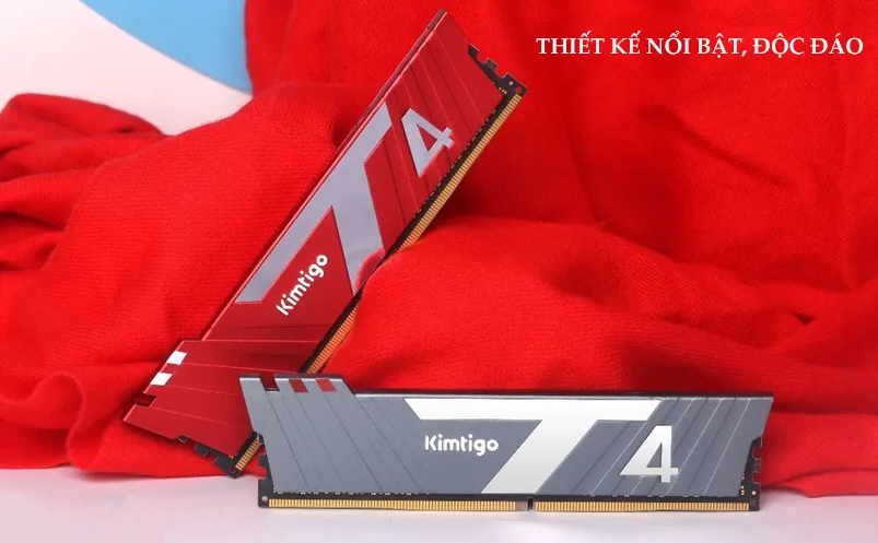 DDRam PC 8GB/3200 Kimtigo có thiết kế ngoại hình độc đáo, sang trọng, hấp dẫn