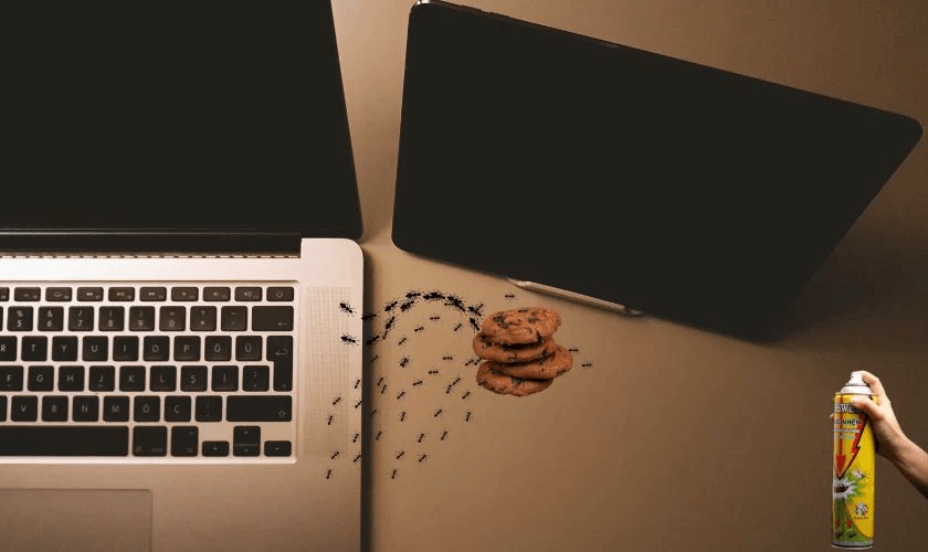 Diệt kiến trong laptop bằng mồi nhử