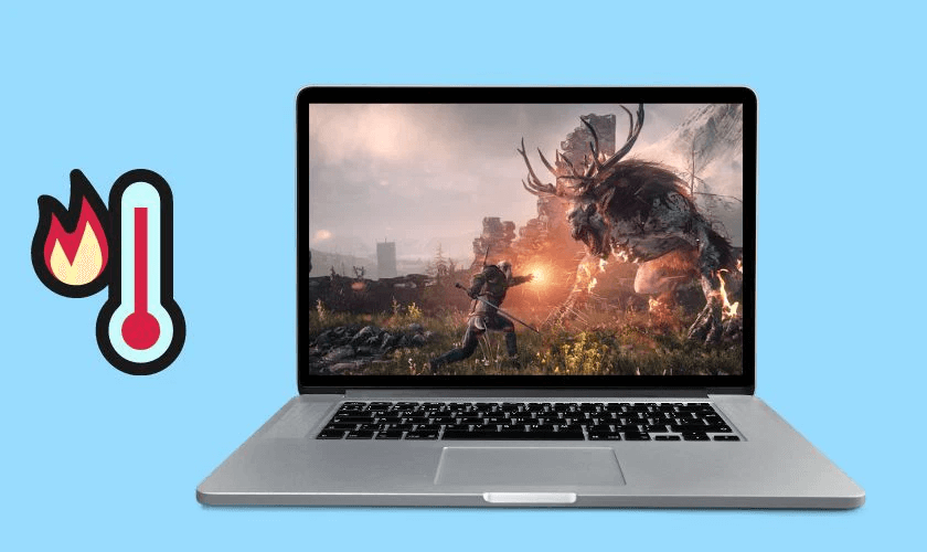 Làm nóng máy để dụ kiến kiến trong laptop ra ngoài