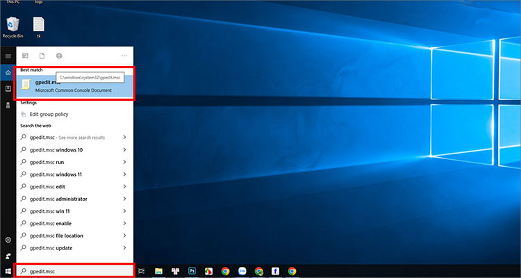 Cách bật lại Settings từ Group Policy