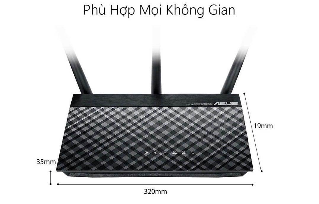 Accesspoint Router Wireless Asus RT-AC750RT-AC53 có thể thiết lập một hệ thống mạng không dây