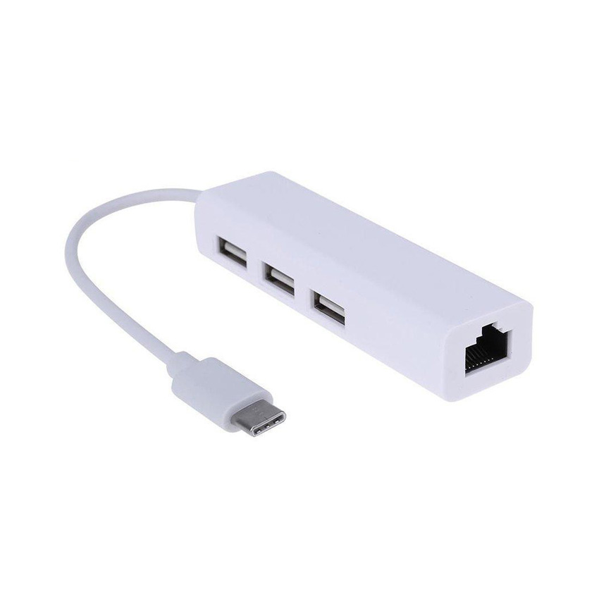 Cable chuyển đổi Type C ra 3 cổng Usb + 1 cổng Lan OEM chất lượng, giá rẻ tại Hải Phòng