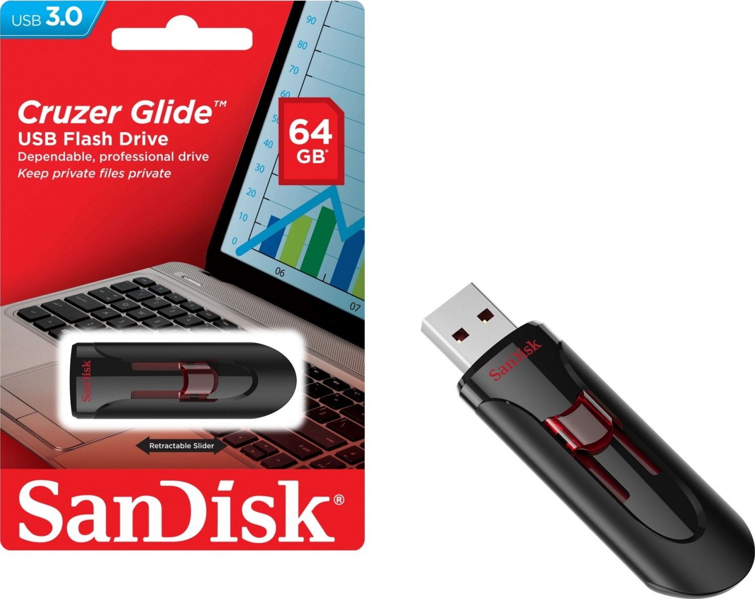 Bạn có thể tự tin vào chất lượng, hiệu suất vượt trội và độ tin cậy của USB 64GB Sandisk SDCZ600