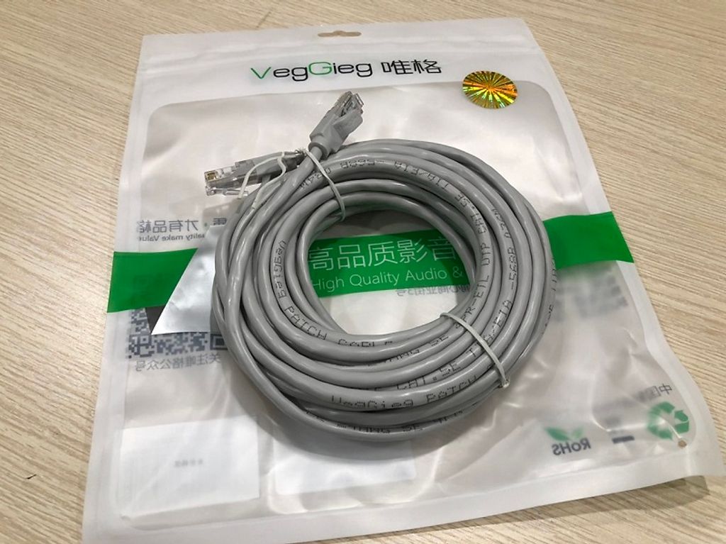 Dây mạng bấm sẵn 5m RJ45, Veggieg VE515 chất lượng, giá tốt tại Sơn Đạt.,JSC