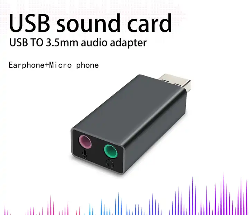 USB Sound 2.0, Veggieg VG-VK102 chuyển đổi âm thanh từ cổng USB ra Jack 3,5mm