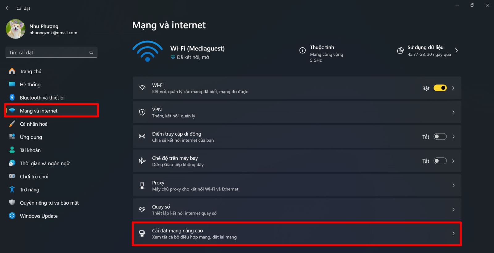Cách khắc phục sự cố Wi-Fi trên Windows 11