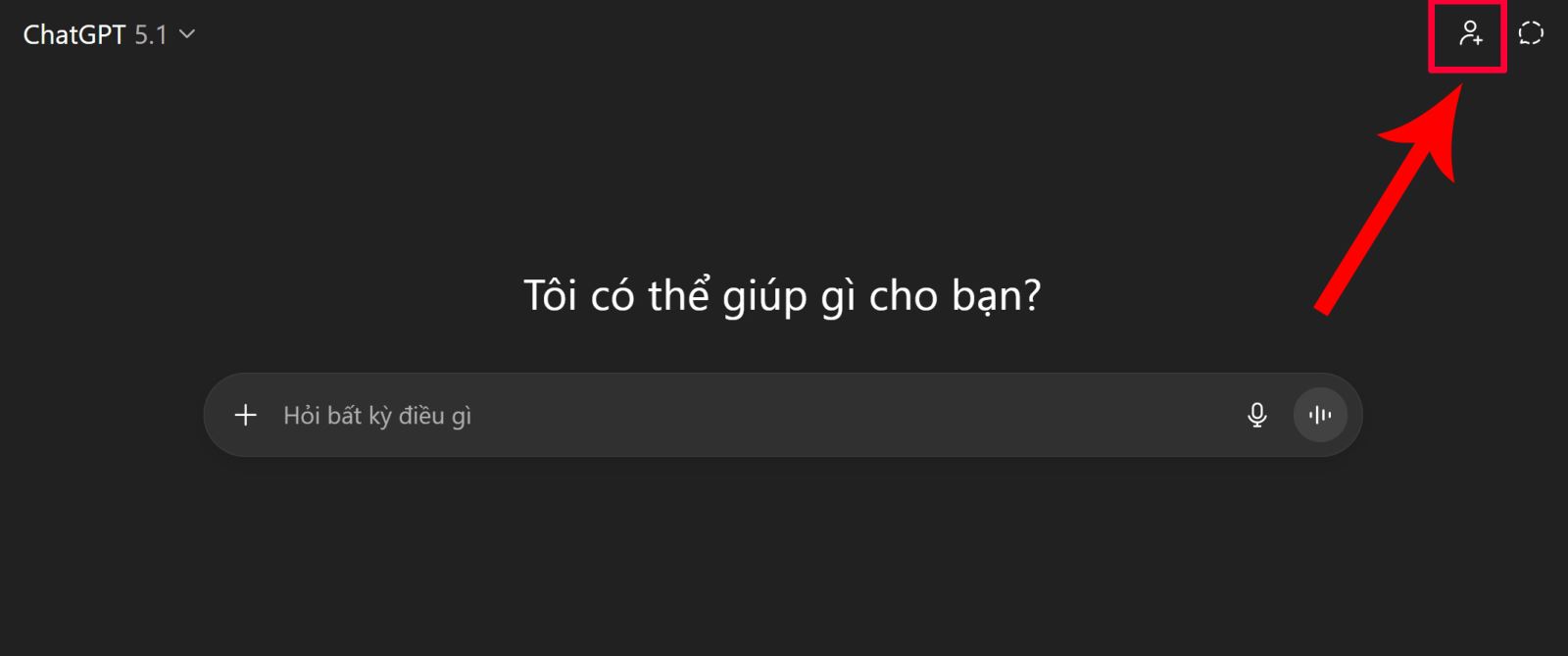Cách tạo đoạn chat nhóm trong ChatGPT