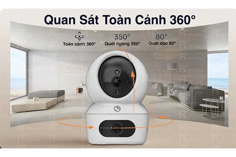 Camera Ezviz CS-H7C 8MP IP Wifi 2 ống kính không chỉ nổi bật với khả năng ghi hình sắc nét nhờ độ phân giải cao