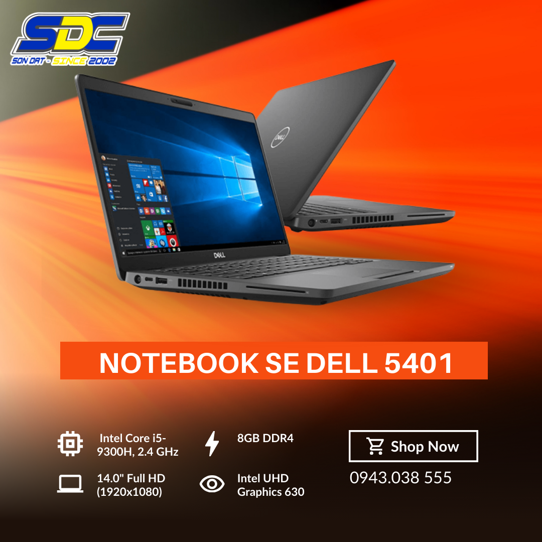 Notebook Se Dell 5401 là một trong những dòng máy tính xách tay hàng đầu của Dell