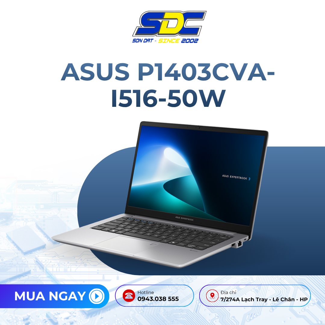 Notebook P1403CVA-i516-50W là một chiếc laptop văn phòng hiện đại, được thiết kế để đáp ứng nhu cầu làm việc, học tập