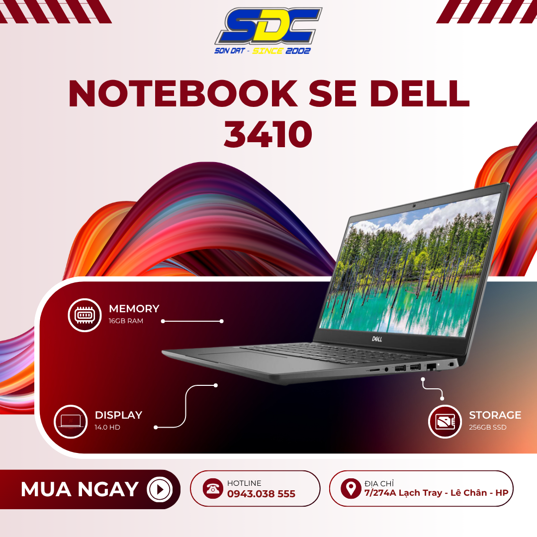Notebook Se Dell 3410 I5 là chiếc laptop văn phòng tầm cao mang hiệu năng mạnh mẽ