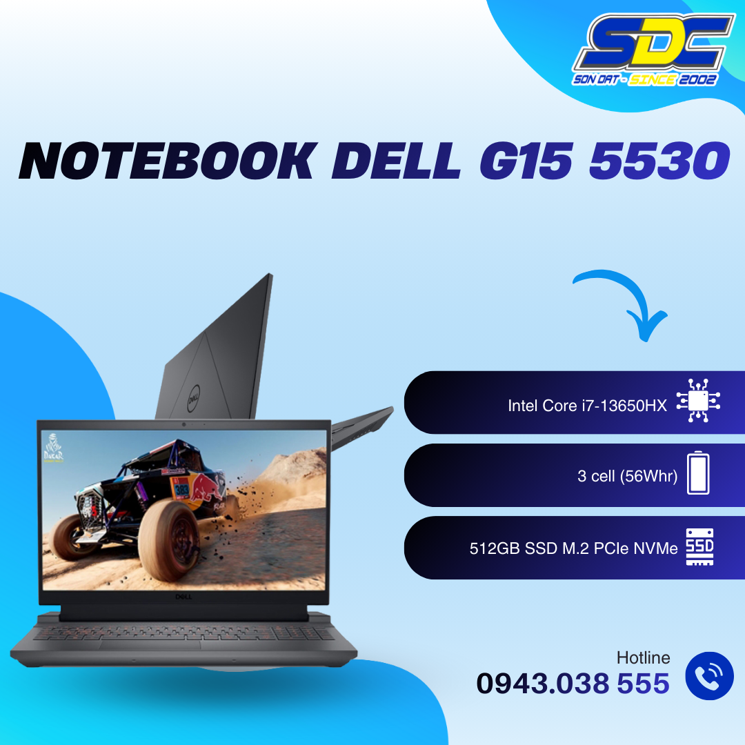 Dell G15 5530 - Một chiếc laptop chơi game mạnh mẽ và phong cách