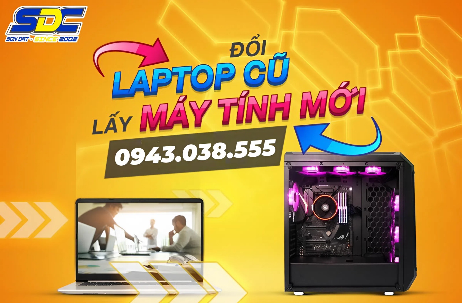 Đổi Laptop cũ, hỏng lấy máy mới cấu hình cao
