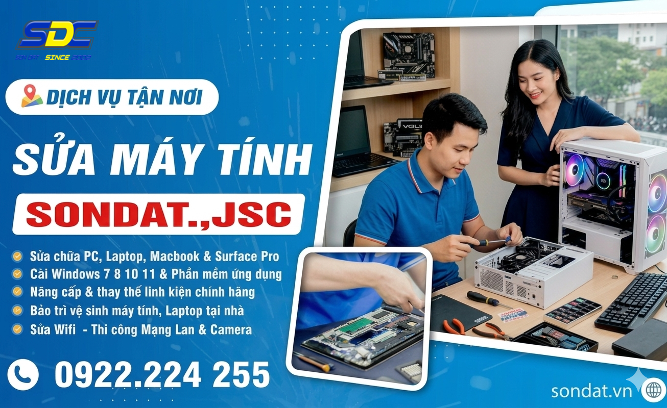 Sửa Máy Tính Tận Nơi Tại Hải Phòng Uy Tín