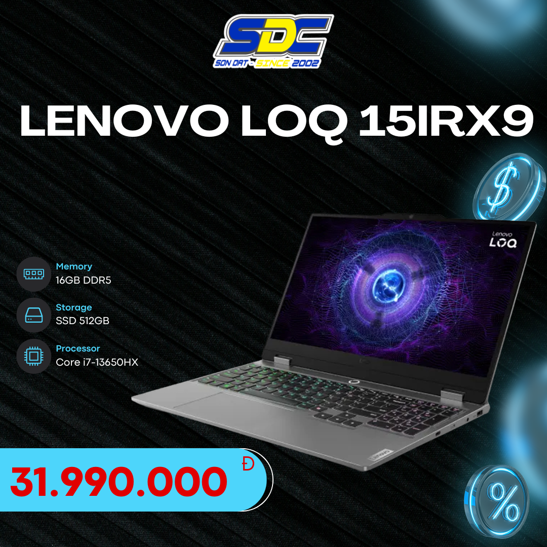 Lenovo LOQ 15IRX9 được xem là một trong những lựa chọn tối ưu dành cho game thủ tầm trung