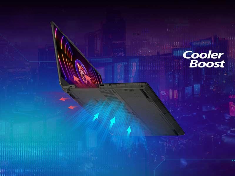 Ngoại hình của MSI CYBORG 15 - A13VEK-2089VN gây ấn tượng với người dùng bằng tông màu đen chủ đạo đầy vẻ bí ẩn