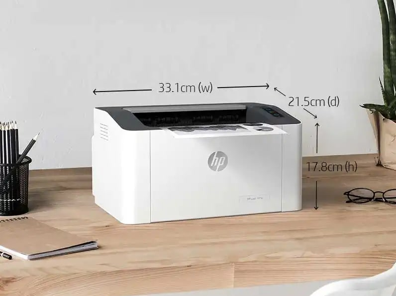 HP 108A dễ dàng kết nối với máy tính thông qua cổng USB 2.0