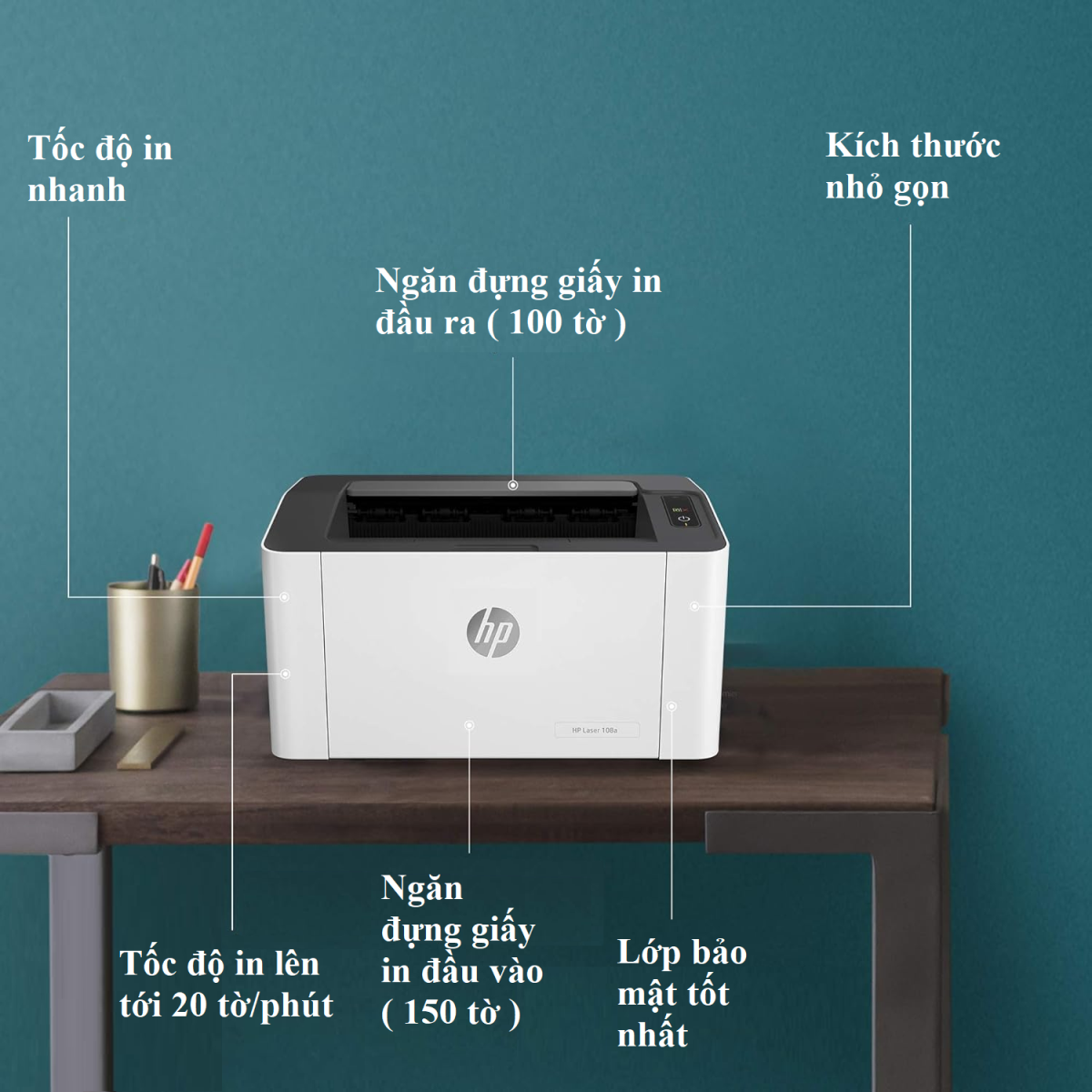 Máy in laser đen trắng HP pro M108A hãng