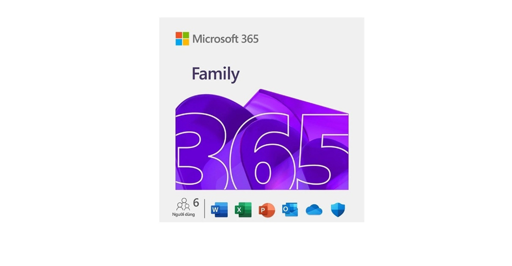 Phần mềm M365 Family English APAC Subscr 1YR Medialess (EP2-36878)
