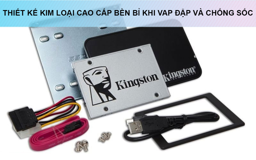 Độ bền ổ cứng ssd Kingston 120Gb – SA400 cao với thiết kế chống va đập và chống sốc
