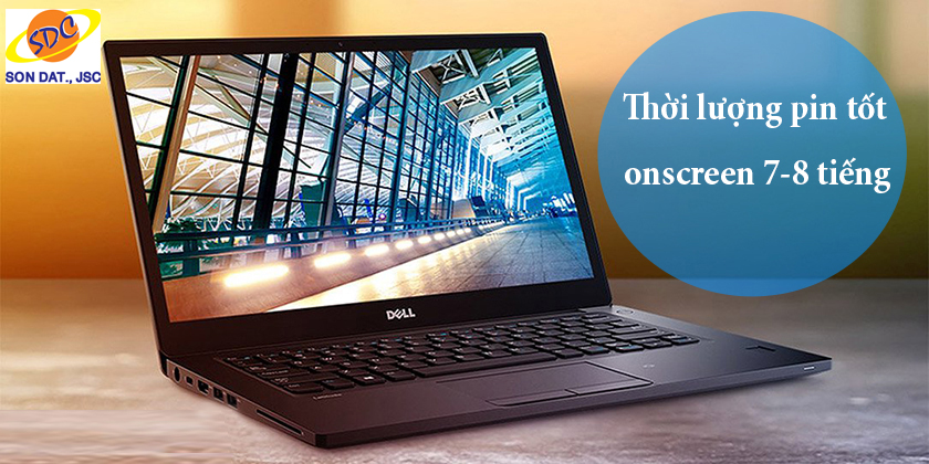 Laptop Dell có dung lượng pin bền bỉ cho bạn thoải mái sử dụng suốt ngày dài mà không lo hết pin