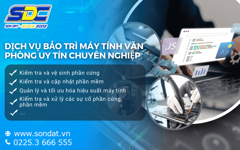 Dịch vụ sửa chữa, bảo dưỡng thiết bị văn phòng do Sơn Đạt.,JSC cung cấp