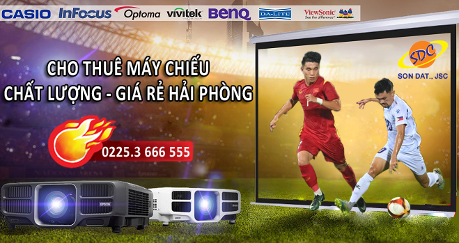 Thuê máy chiếu chất lượng, giá rẻ Hải Phòng đến ngay Sơn Đạt.,JSC