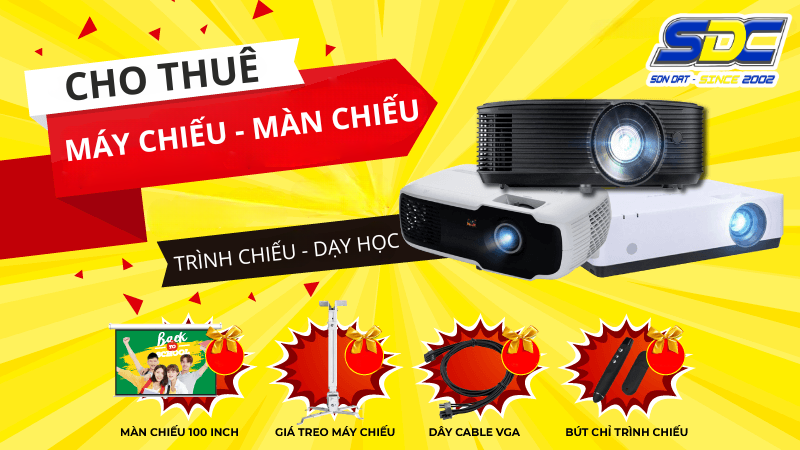 Màn chiếu di động gập gọn chỉ còn dài ~1 mét, có thể cho vào cốp xe máy, ô tô