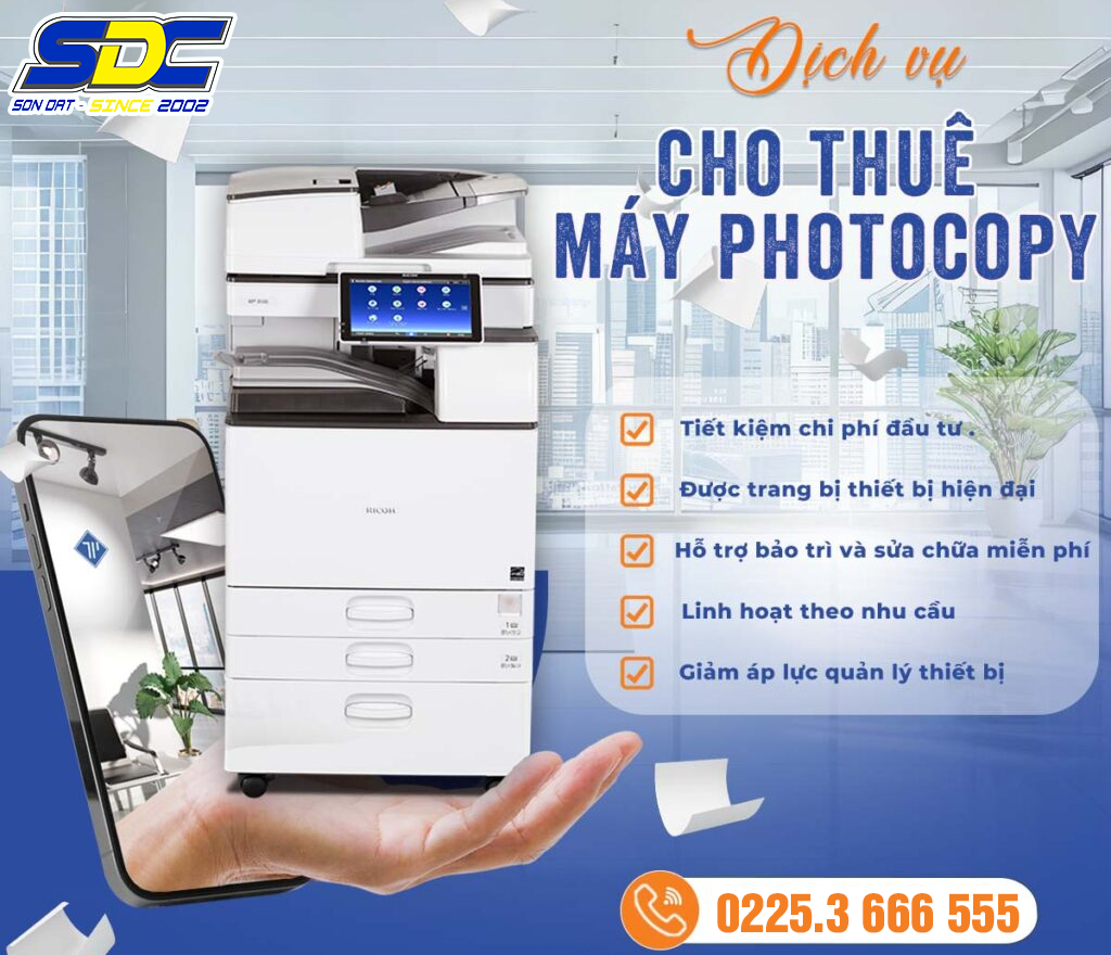 Sơn Đạt.,JSC tự hào là đơn vị cho thuê máy photocopy chuyên nghiệp tại Hải Phòng