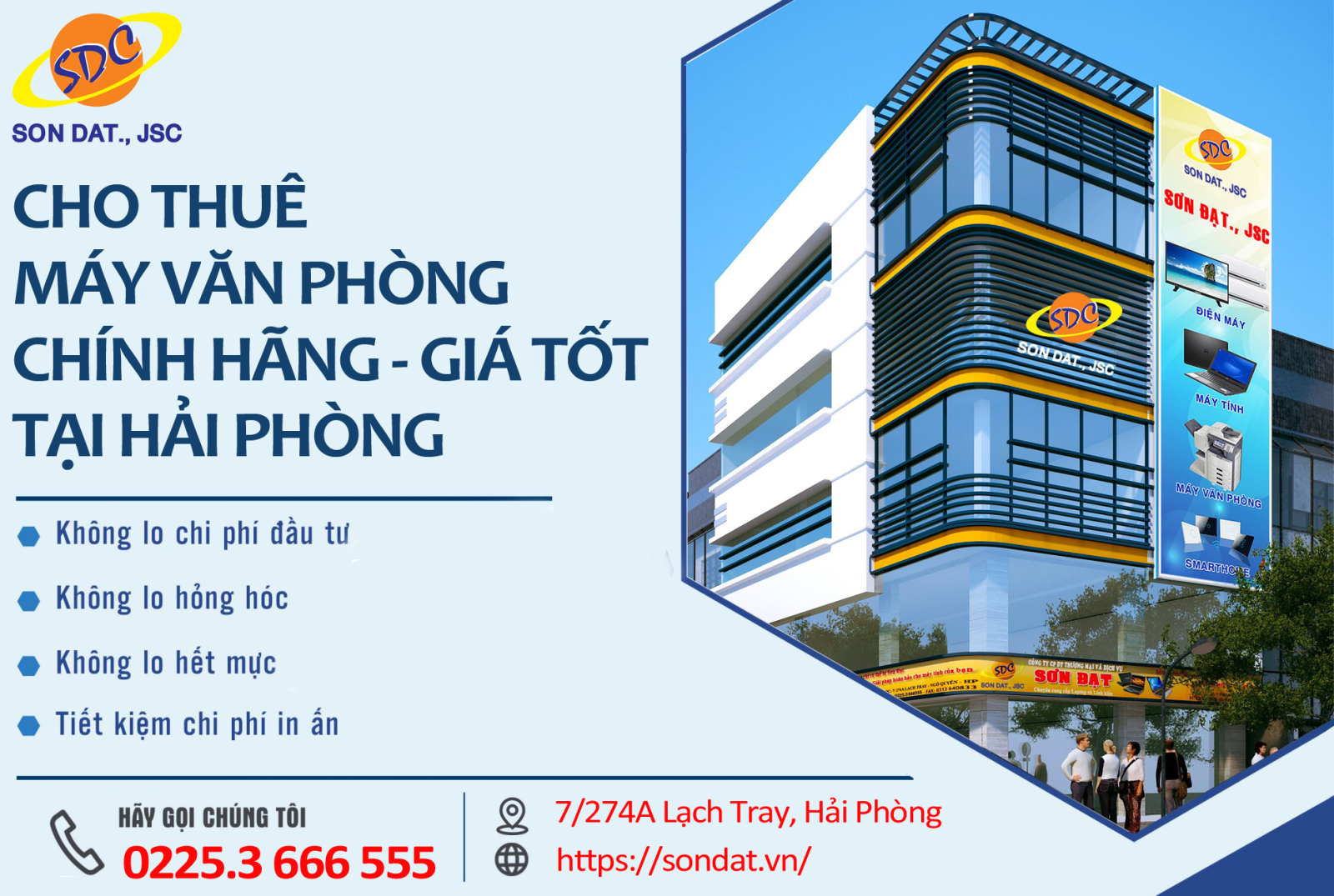 Chuyên cho thuê máy văn phòng chất lượng, giá tốt tại Hải Phòng