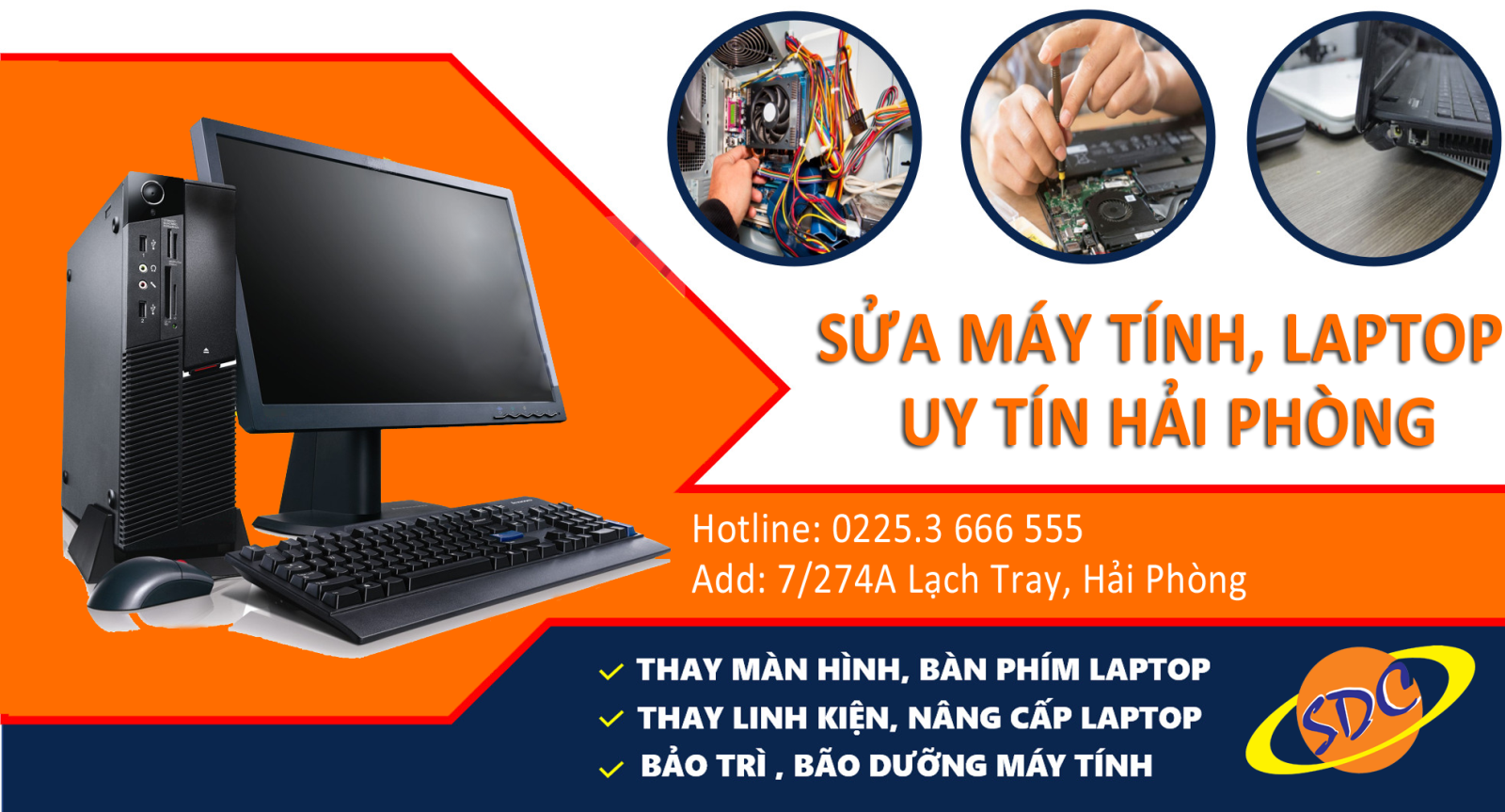 Cần sửa chữa máy tính, laptop chuyên nghiệp đến ngay Sơn Đạt.,JSC