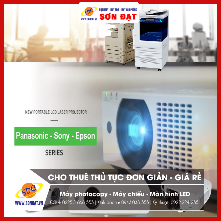 Thuê máy chiếu tốt, chất lượng, thủ tục đơn giản đến ngay Sơn Đạt.,JSC