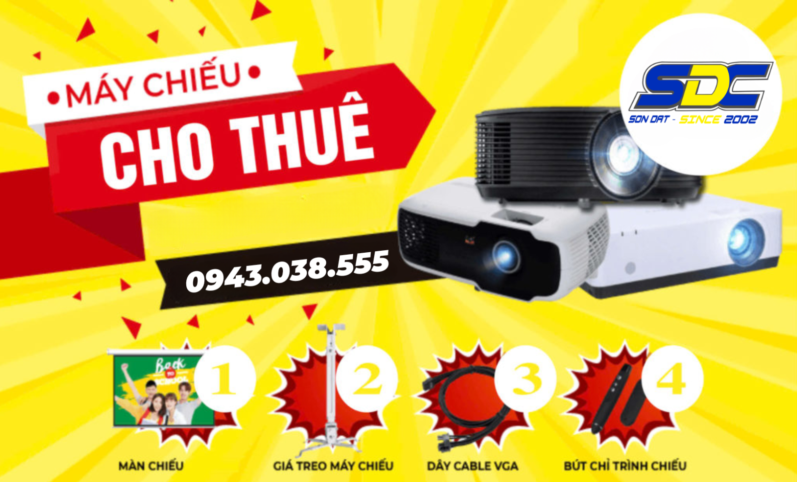 Không phải đơn vị nào cũng cung cấp dịch vụ máy chiếu chất lượng