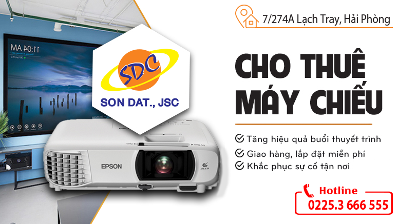 Thuê máy chiếu, màn chiếu uy tín, chất lượng chọn ngay Sơn Đạt.,JSC