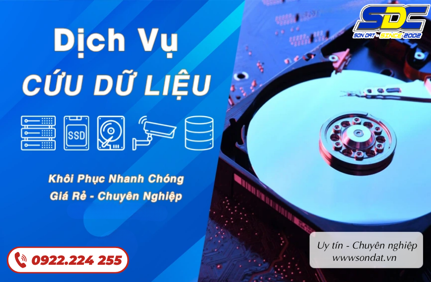SONDAT.,JSC đã xây dựng một danh tiếng vững chắc trong lĩnh vực cứu dữ liệu