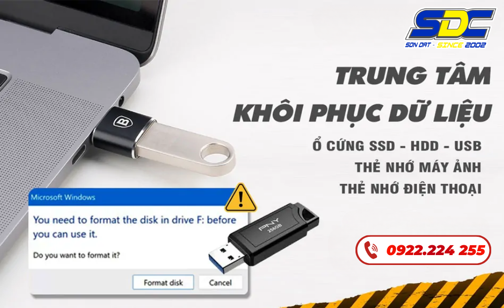 Cứu dữ liệu laptop, ổ cứng, USB – an toàn và bảo mật là dịch vụ quan trọng