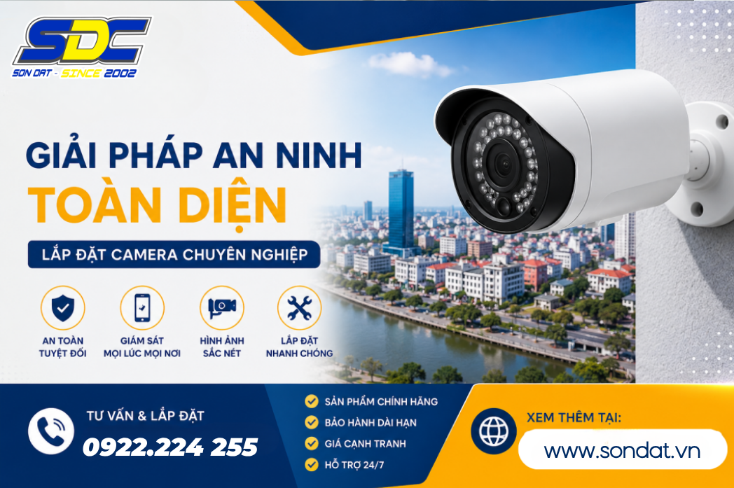 Camera An Ninh SONDAT.,JSC – Lắp Đặt Nhanh, Hình Ảnh Sắc Nét