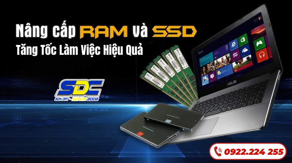 Cần tới dung lượng và tốc độ xử lý nhanh thì chúng tôi khuyên bạn nên lắp một ổ cứng SSD
