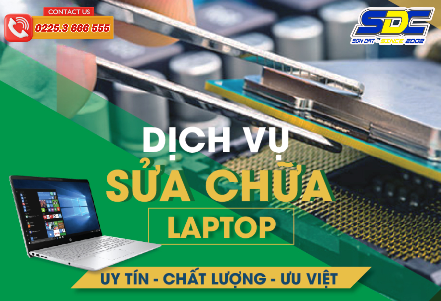 Sơn Đạt.,JSC được biết đến là đơn vị chuyên cung cấp dịch vụ sửa chữa laptop chuyên sâu, nhanh chóng, chính xác