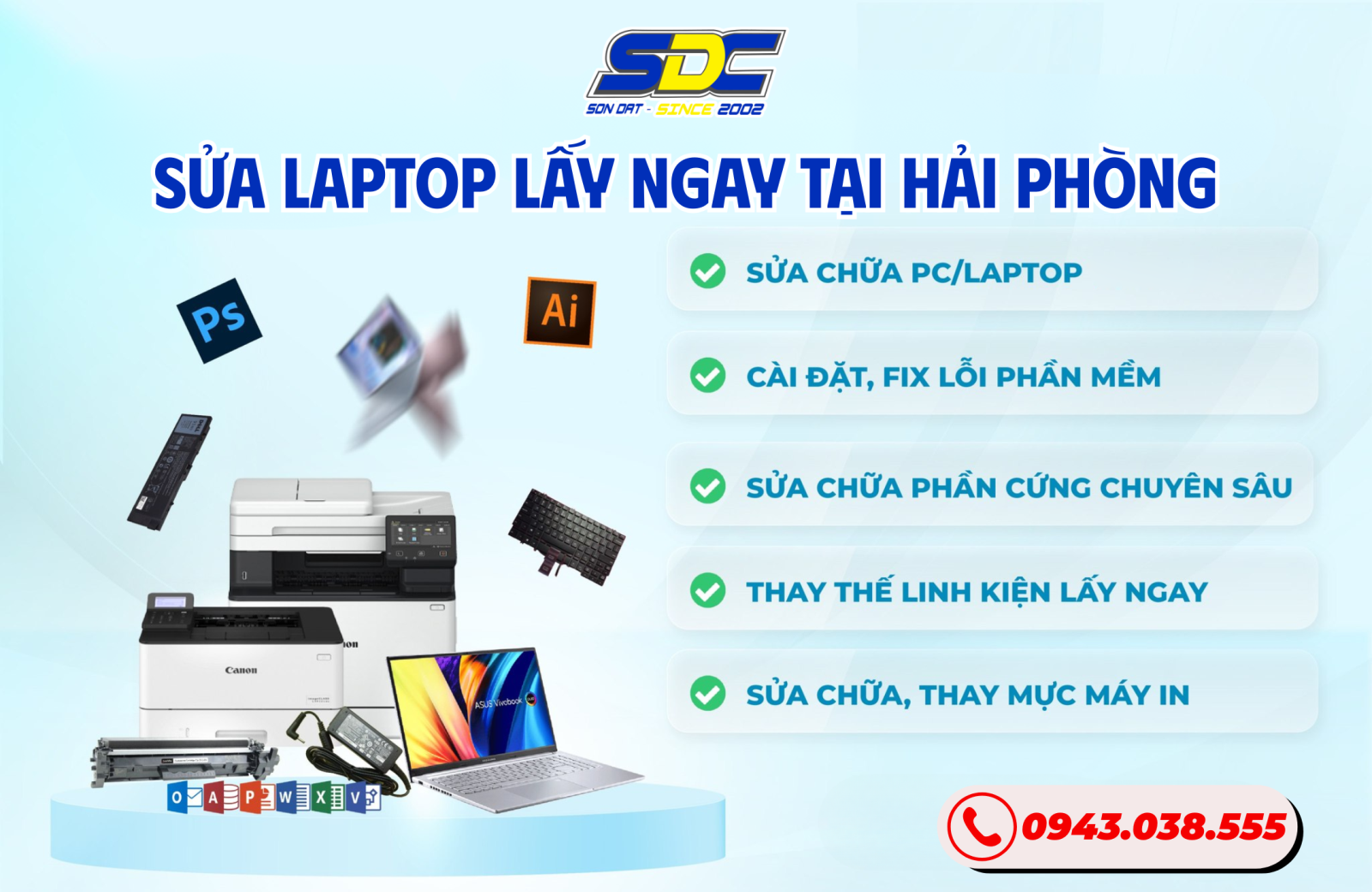 Sơn Đạt.,JSC sở hữu đội ngũ kỹ thuật viên tay nghề cao, nhiều năm kinh nghiệm