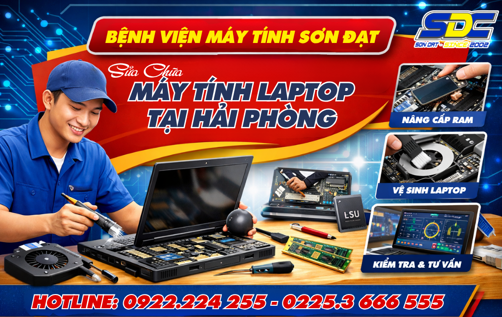 Bệnh Viện Máy Tính Sơn Đạt được nhiều khách hàng biết đến như một Trung Tâm Sửa Máy tính -  Laptop Uy Tín