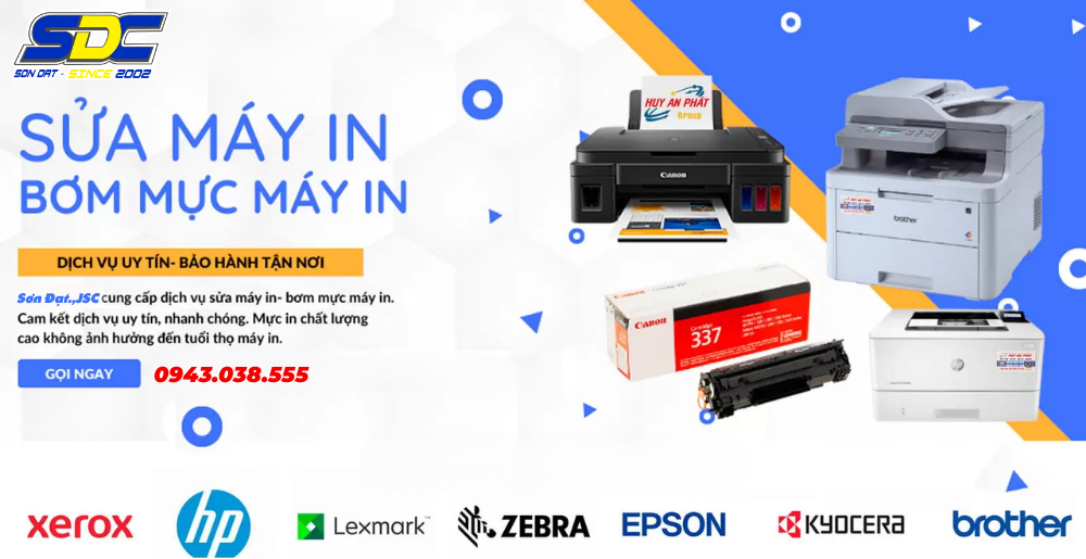 Bệnh Viện Máy Tính Sơn Đạt nhận sửa chữa đa dạng các dòng Canon laser đen trắng và máy in màu