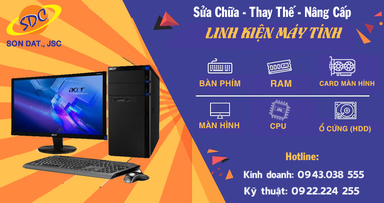 Sửa chữa, thay thế linh kiện máy tính chuyên nghiệp, uy tín số 1 Hải Phòng