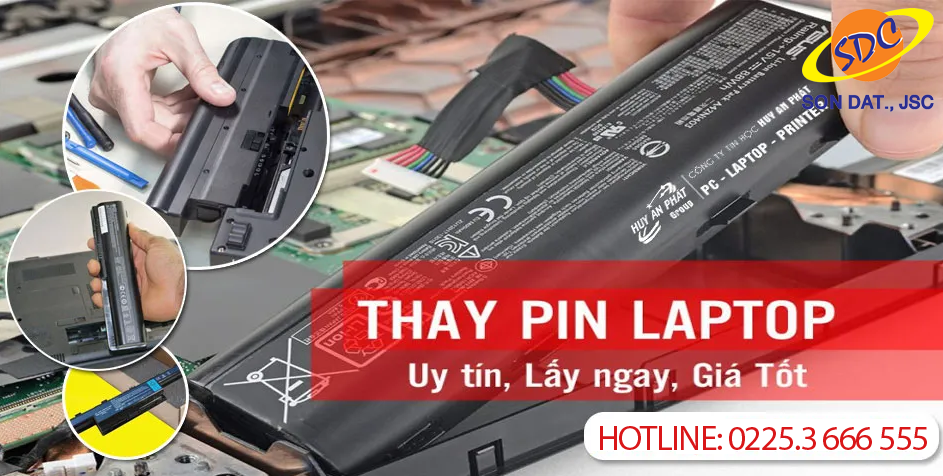 Thay pin laptop lấy ngay, uy tín, chất lượng hàng đầu Hải Phòng