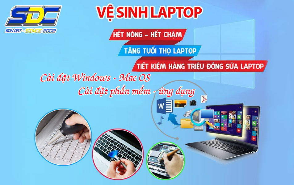 Dịch vụ vệ sinh laptop lấy ngay, chuyên nghiệp hàng đầu Hải Phòng