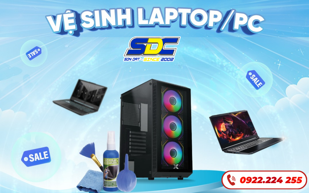 Dịch vụ vệ sinh laptop tại SONDAT.,JSC được nhiều khách hàng lựa chọn
