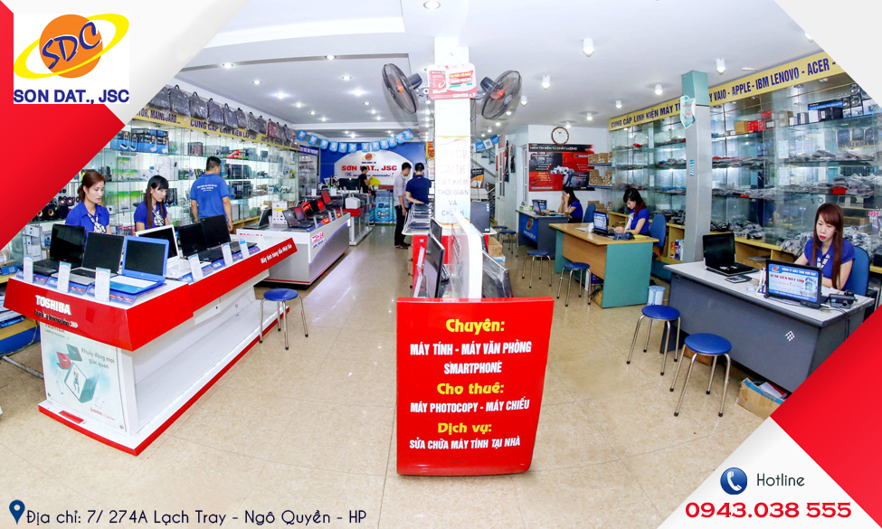 Bệnh viện máy tính Sơn Đạt chuyên cung cấp dịch vụ sửa chữa và hàng hóa công nghệ