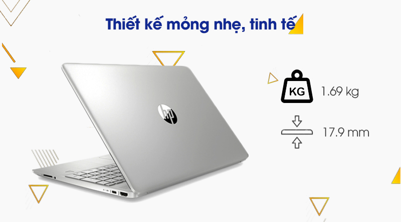 Notebook HP 15s-fq1109TU Core i3 1005G1 4G 512G SSD 15.6"FHD Intel UHD Win10 Bạc