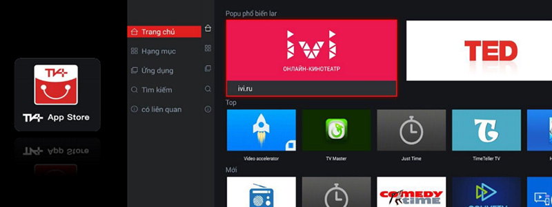 TV kết hợp với APP STORE TV kết hợp với APP STORE