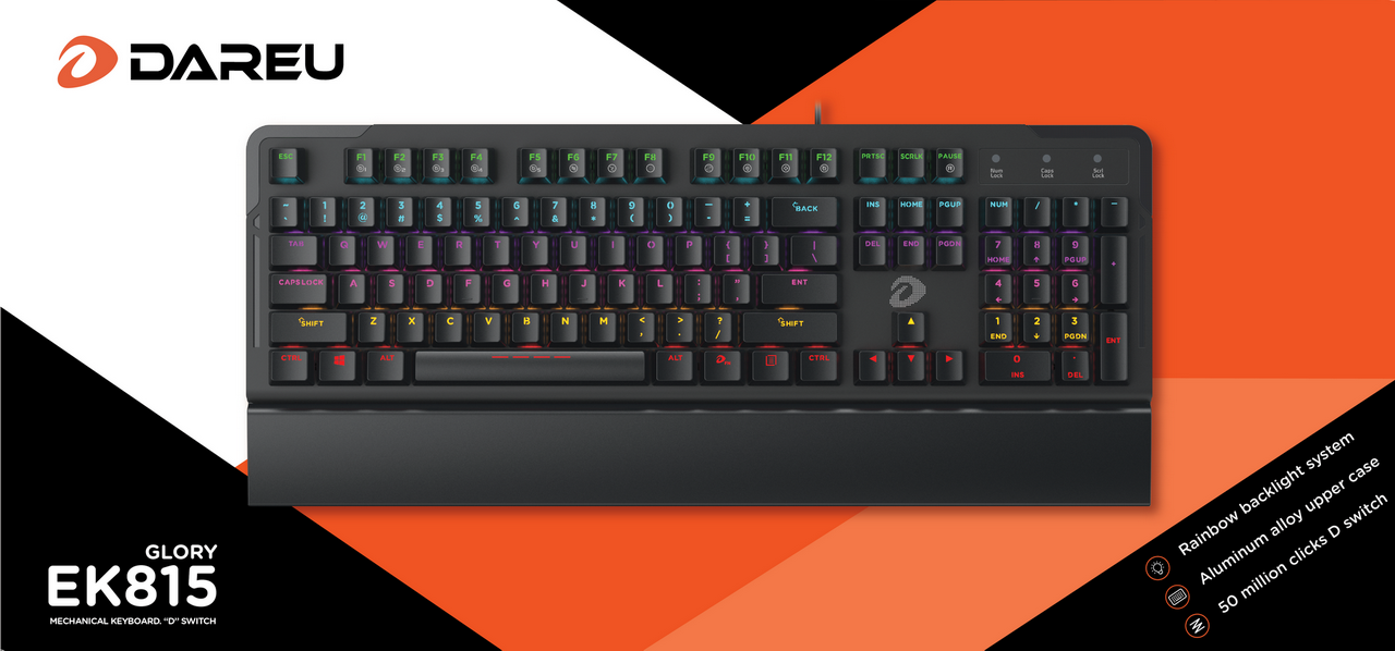 Bàn phím cơ Gaming DAREU EK815 đẹp, chất lượng tại Sơn Đạt.,JSC